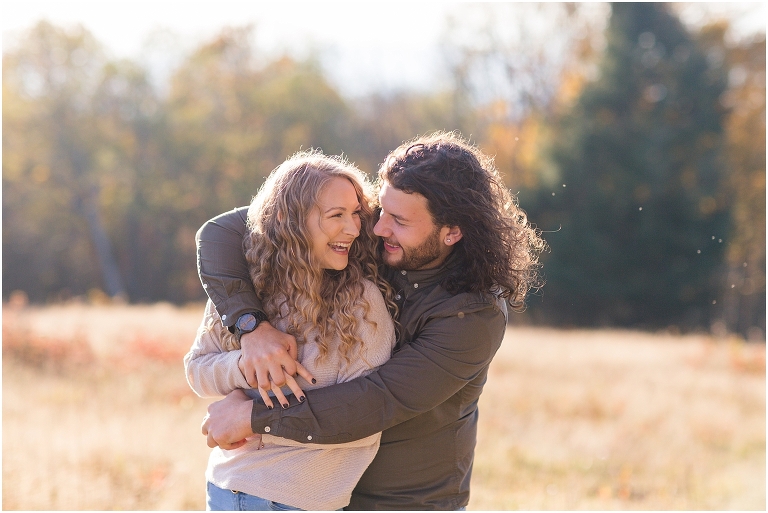This Skyline Drive fall engagement session was straight fire. The autumn sunset colors of Tanner's Ridge Overlook and these stylish couple were too hot to handle