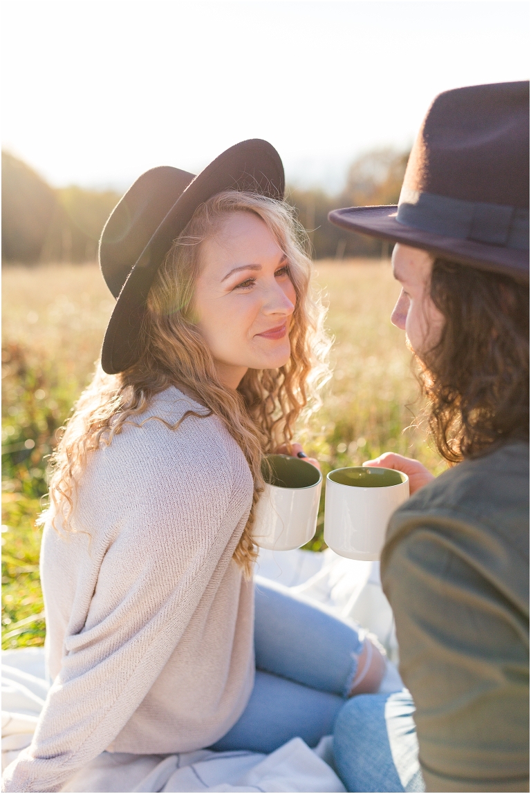 This Skyline Drive fall engagement session was straight fire. The autumn sunset colors of Tanner's Ridge Overlook and these stylish couple were too hot to handle
