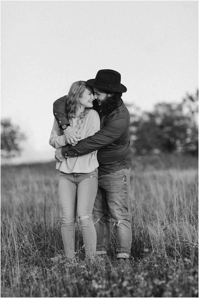 This Skyline Drive fall engagement session was straight fire. The autumn sunset colors of Tanner's Ridge Overlook and these stylish couple were too hot to handle