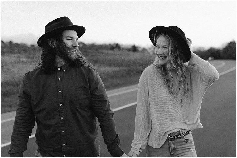 This Skyline Drive fall engagement session was straight fire. The autumn sunset colors of Tanner's Ridge Overlook and these stylish couple were too hot to handle