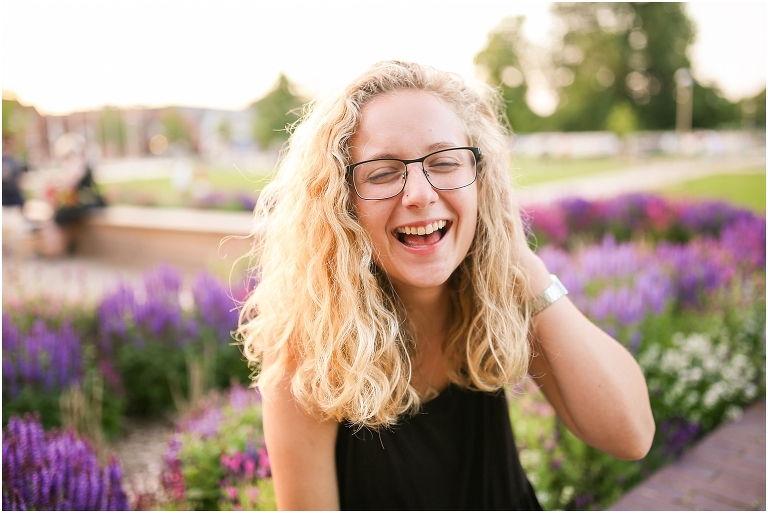 Why you need a blog for your business: so you can help answer your client's questions before they know they have them, such as where they should have their senior portraits if they want purple flowers