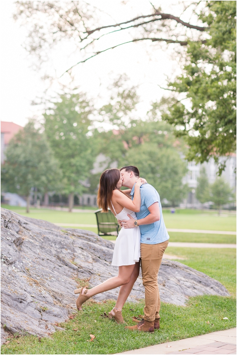 Couple  sharing special moment during photoshoot.