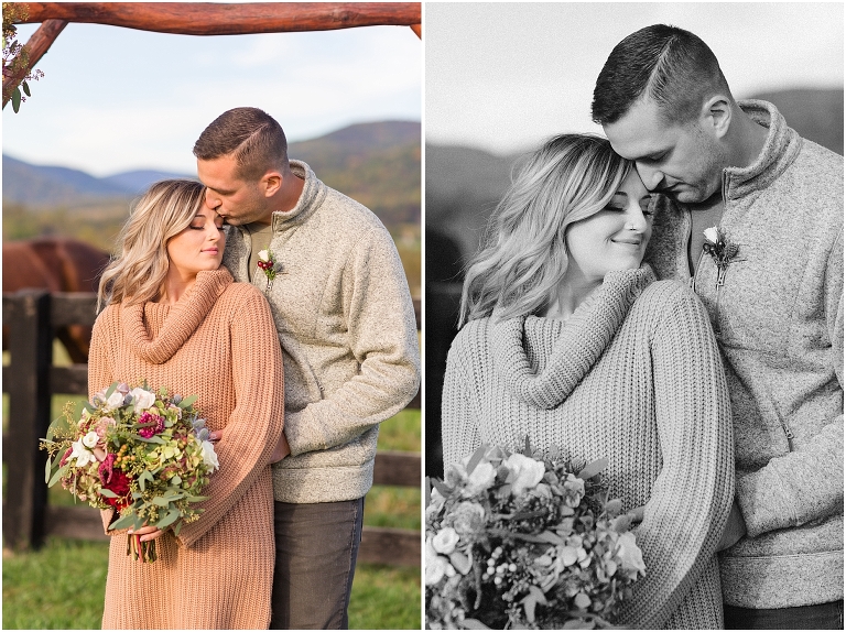 Virginia vow renewal and anniversary session in the autumn mountains