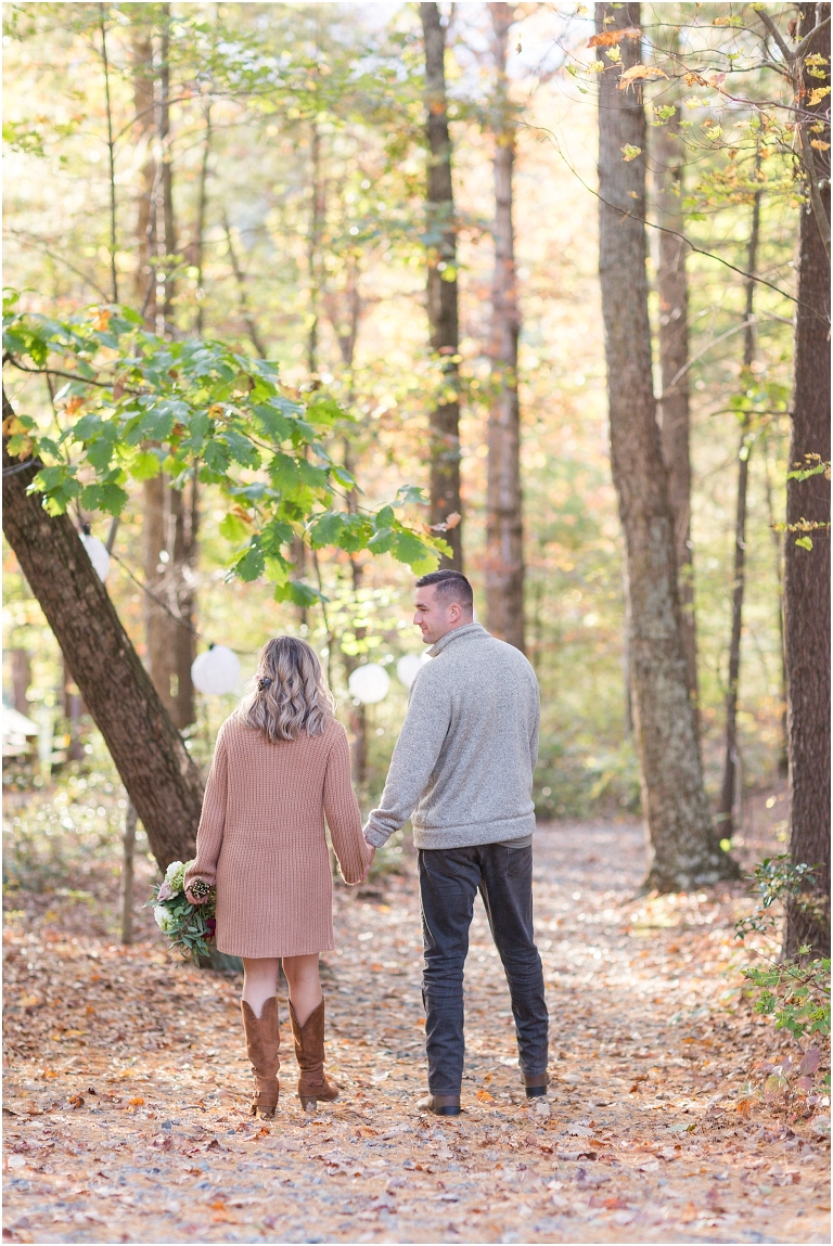 Virginia vow renewal and anniversary session in the autumn forest