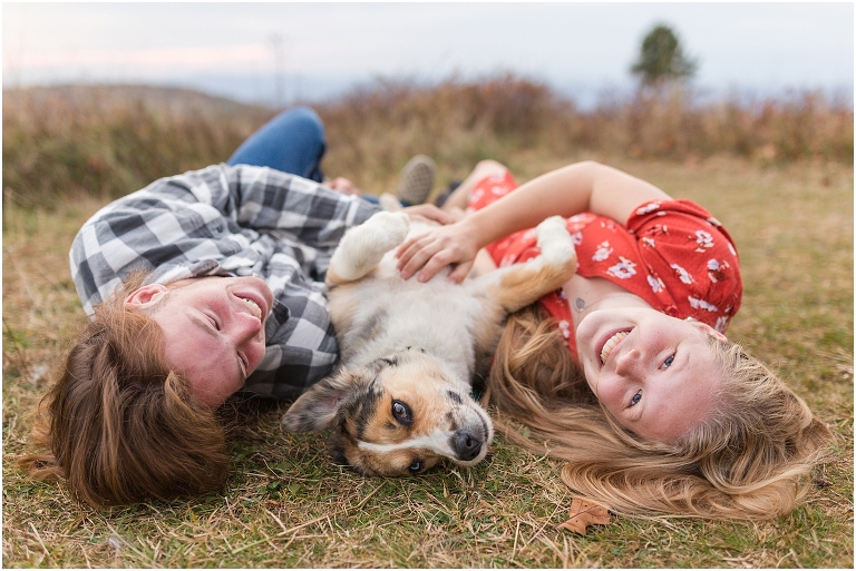 Fall sunset Big Meadows Skyline Drive senior session