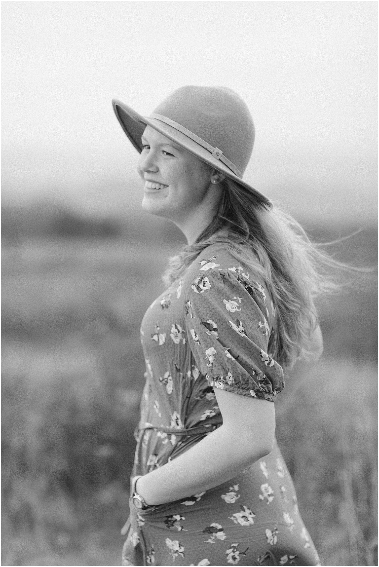 Fall sunset Big Meadows Skyline Drive senior session