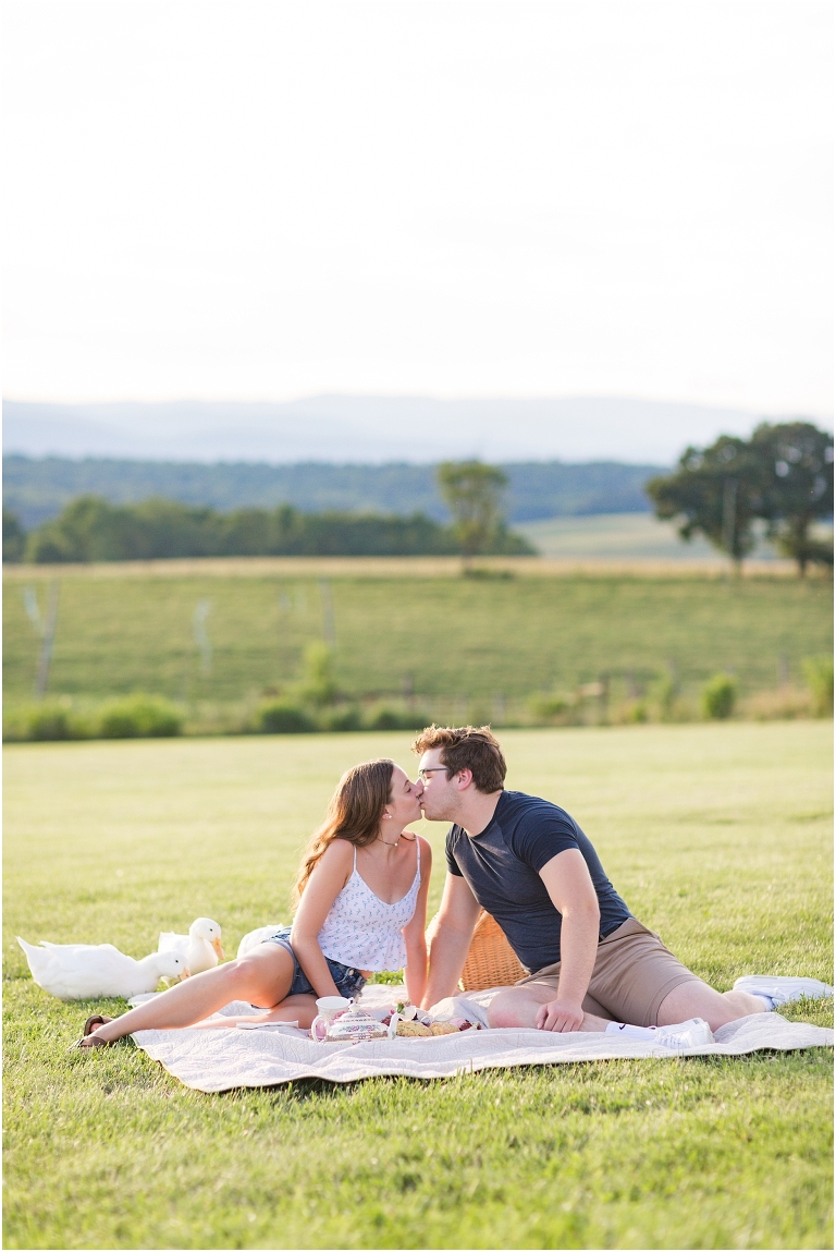 Virginia Wedding and Engagement Photographer Best of 2020 Weddings and Engagements Sydney Kane Photography Mountain View Event Farm Sunset Picnic Engagement Session