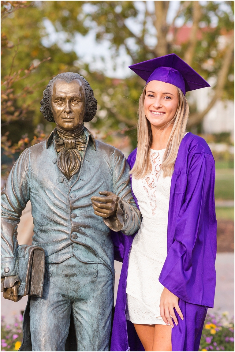 James Madison University (JMU) graduation portraits
