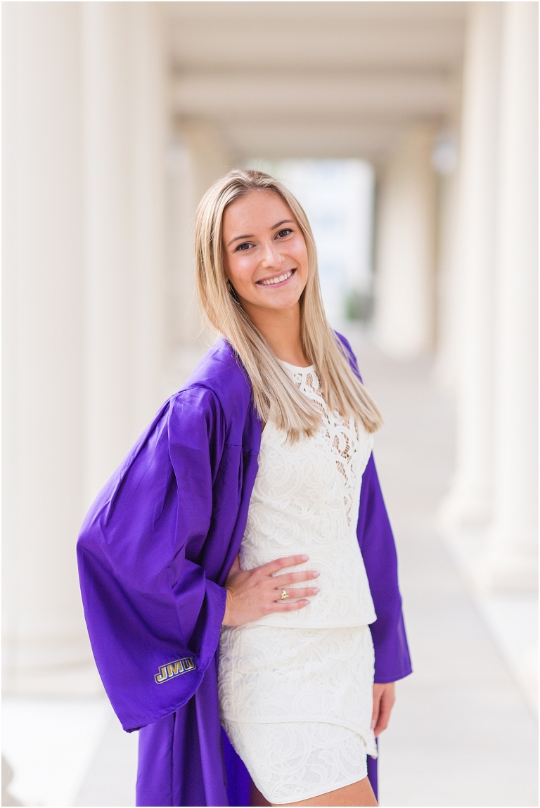 James Madison University (JMU) graduation portraits