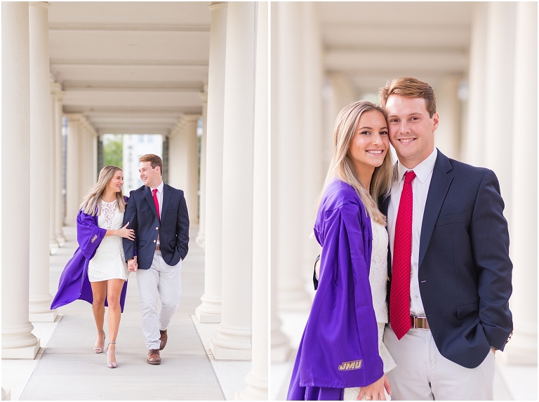 James Madison University (JMU) graduation portraits