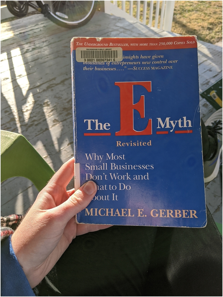 This man is a genius. The whole first half of the book is Gerber dispelling all the myths about what business owners think they're doing with their businesses and telling you how to make your business work for you and not the other way around. The whole second half walks you through a process of developing the perfectly efficient, effective, and engaging business possible. Specifically, there are 7 steps that Gerber created to do this. I wrote pages of notes that really helped me understand my business now and in the future. Biggest takeaway: Work on your business, not in it