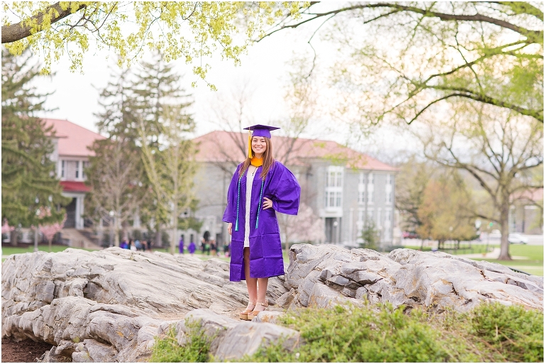 When should you take your JMU graduation portraits? The James Madison University Quad can be blooming with flowers in April