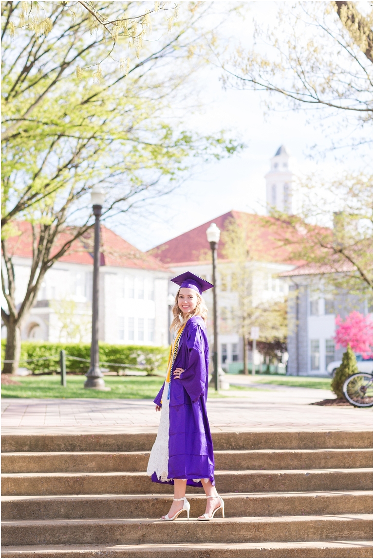 When should you take your JMU graduation portraits? The James Madison University Quad can be blooming with flowers in April