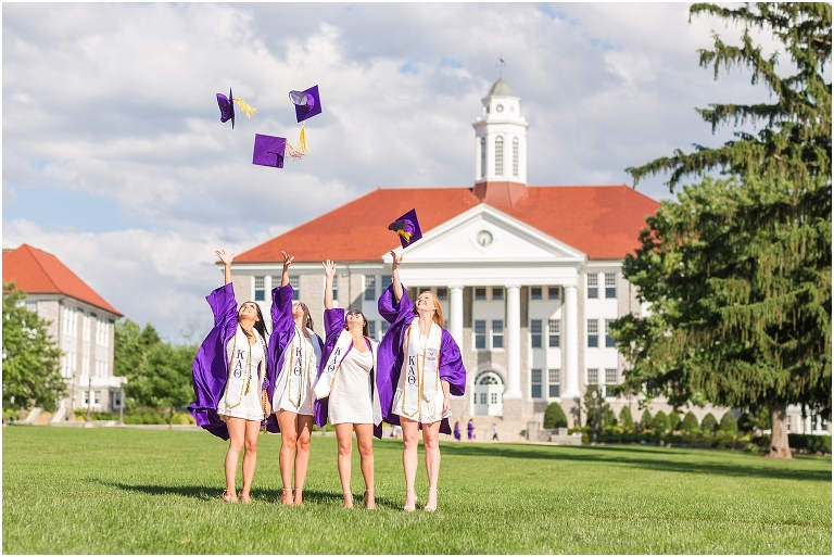 When should you take your JMU graduation portraits? The James Madison University Quad can be warm and beautiful in May