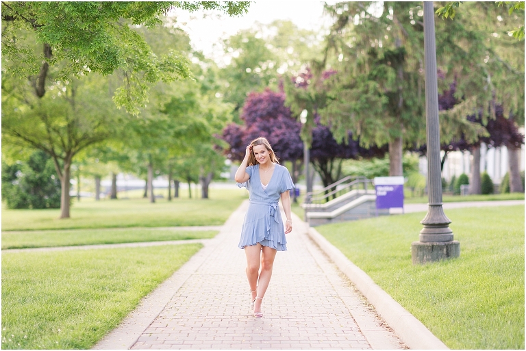 When should you take your JMU graduation portraits? The James Madison University Quad can be warm and beautiful in May
