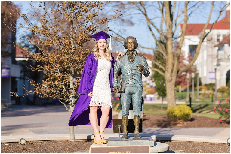 When should you take your JMU graduation portraits? The James Madison University Quad can be cold in November