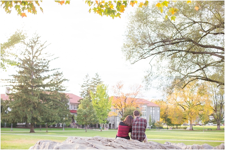 When should you take your JMU graduation portraits? The James Madison University Quad can be filled with fall foliage in October