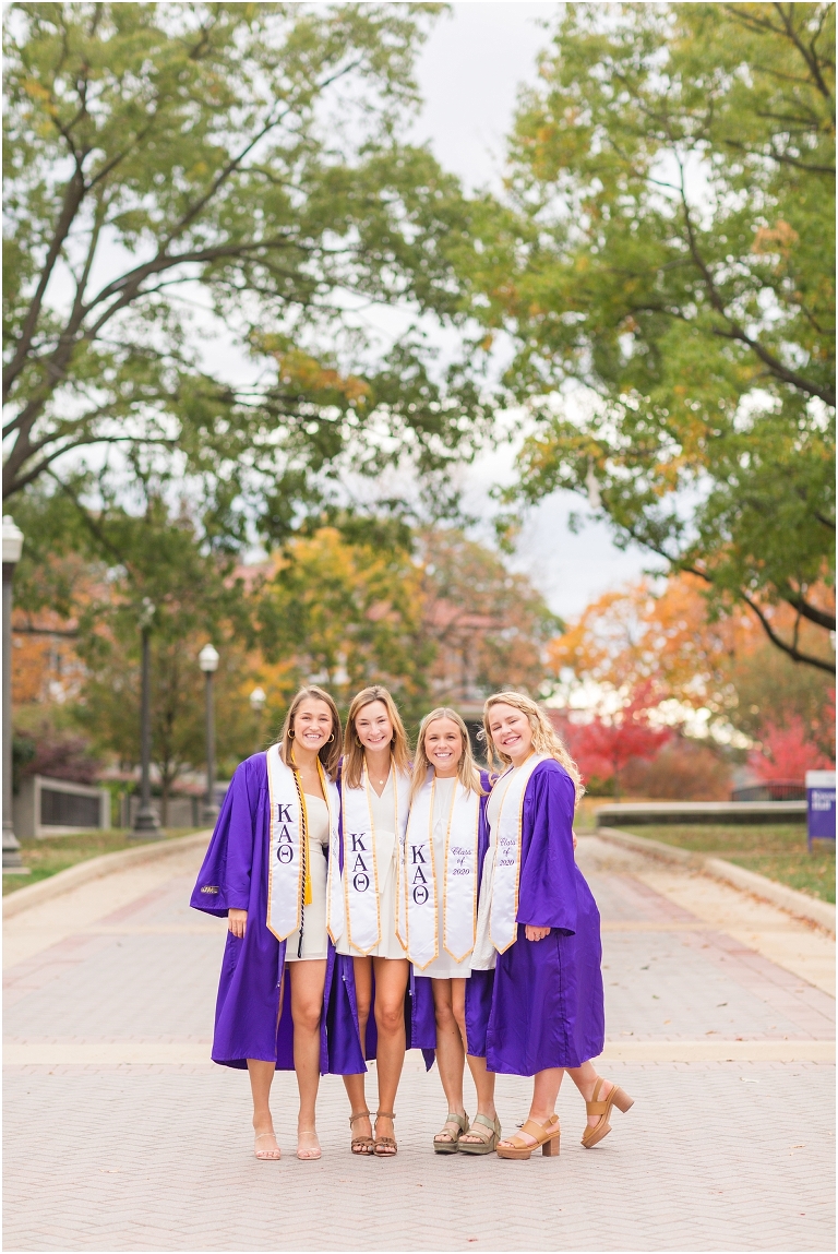 When should you take your JMU graduation portraits? The James Madison University Quad can be filled with fall foliage in October