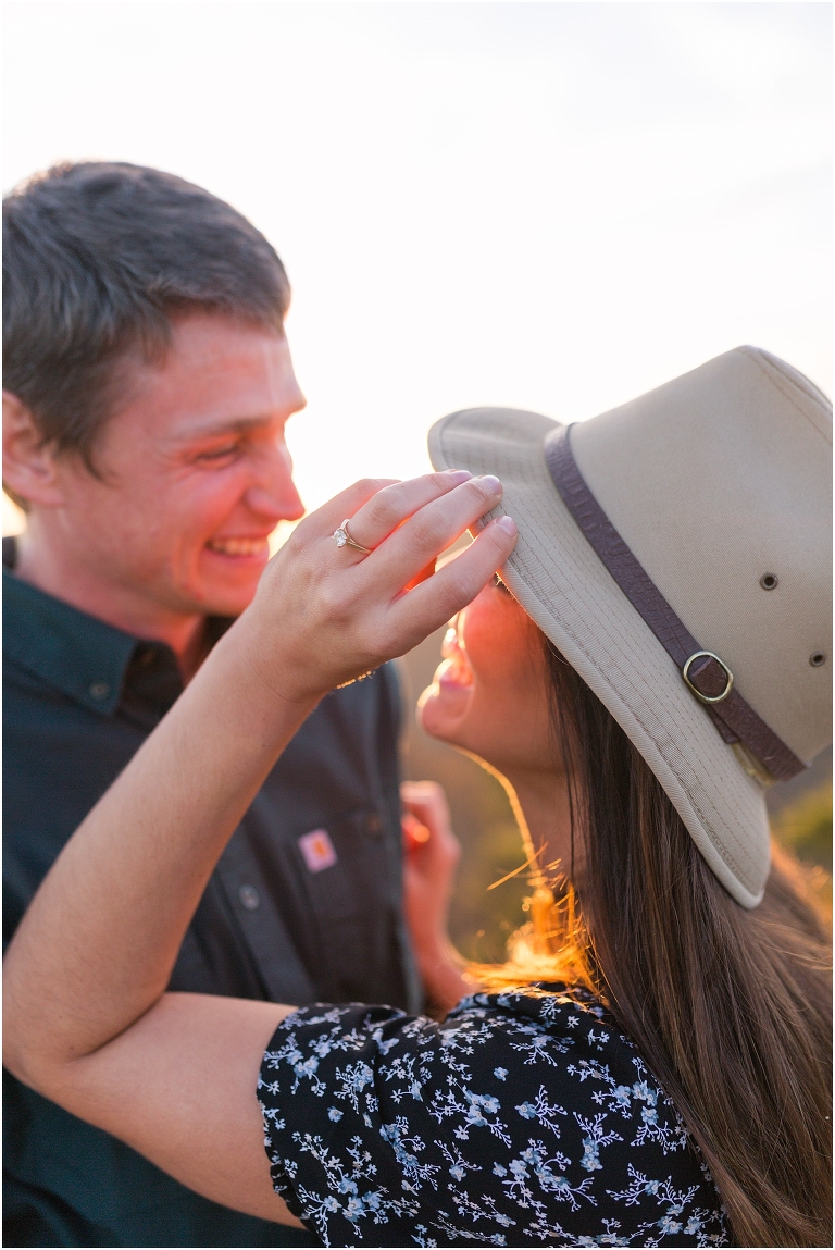 Engagement session at Blackrock Summit in Virginia. The views were amazing and the sunset was meant for this session. 