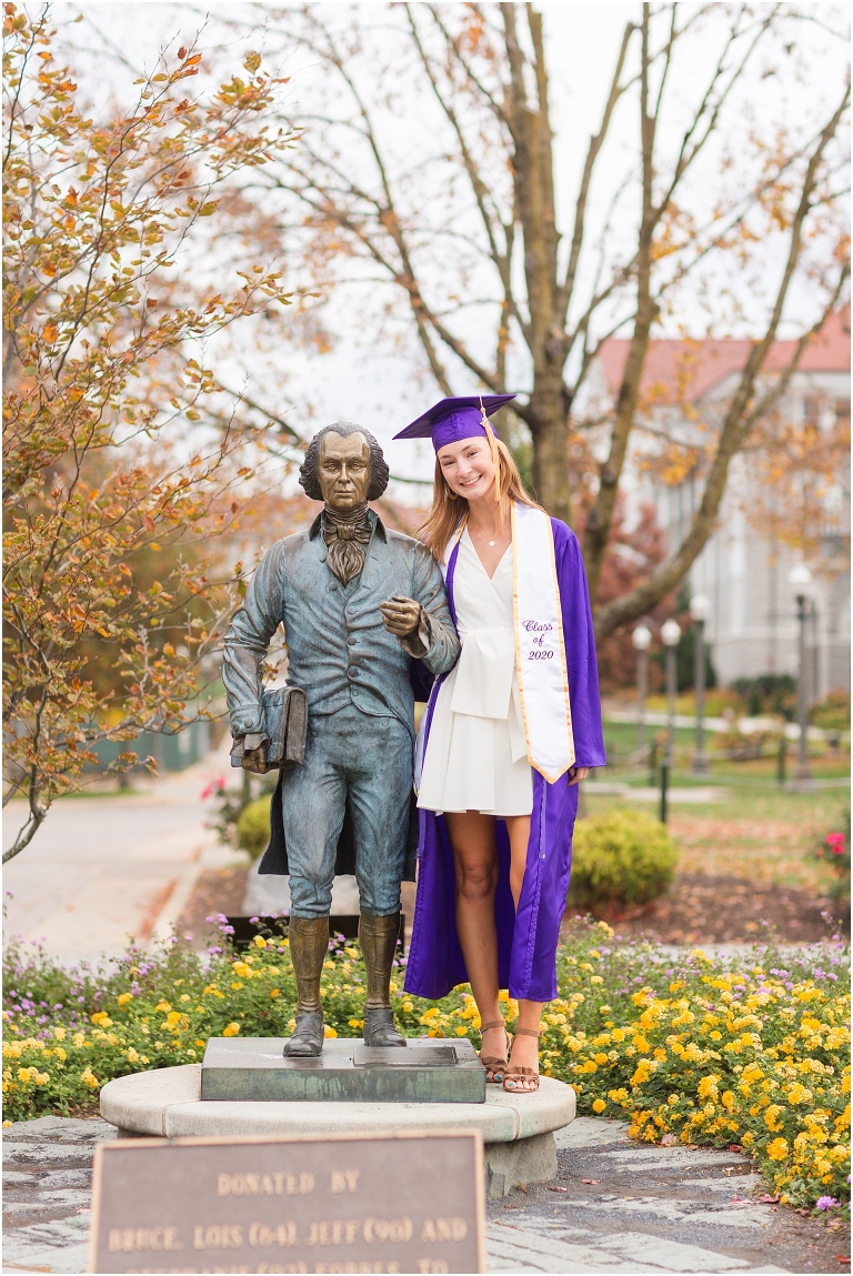 James Madison University (JMU) graduation portraits