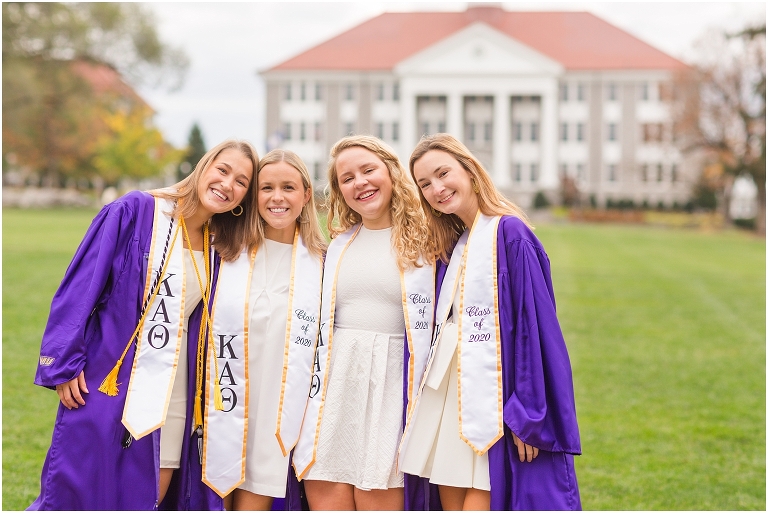 James Madison University (JMU) graduation portraits.