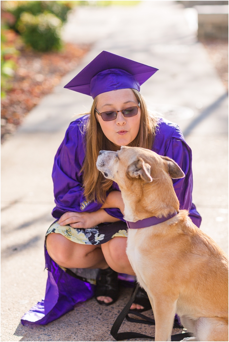 James Madison University (JMU) graduation portraits