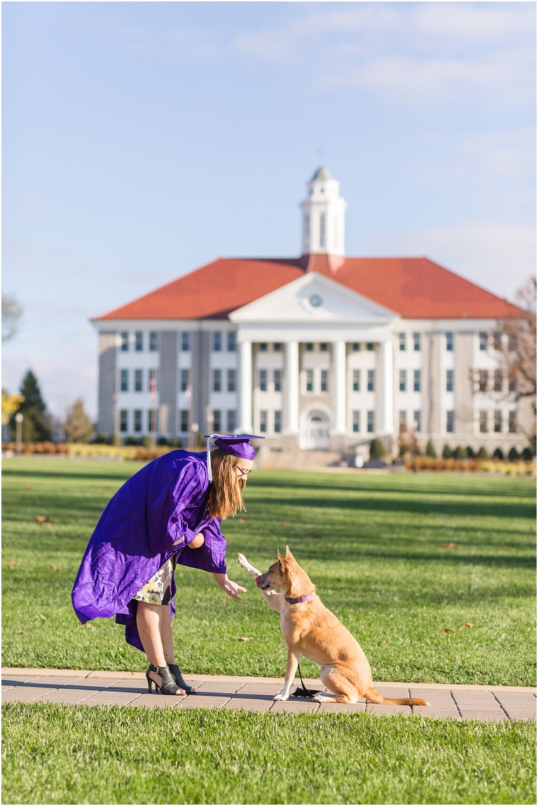 James Madison University (JMU) graduation portraits