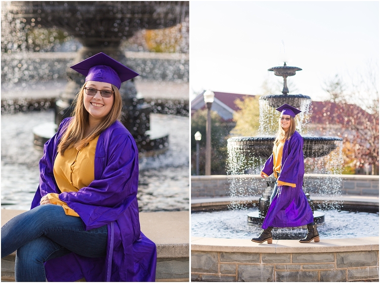 James Madison University (JMU) graduation portraits