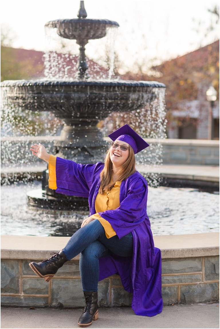 James Madison University (JMU) graduation portraits