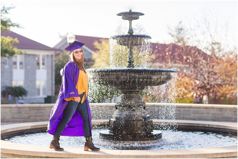 James Madison University (JMU) graduation portraits