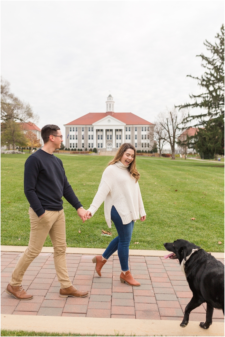 Engagement session on The Quad at JMU.