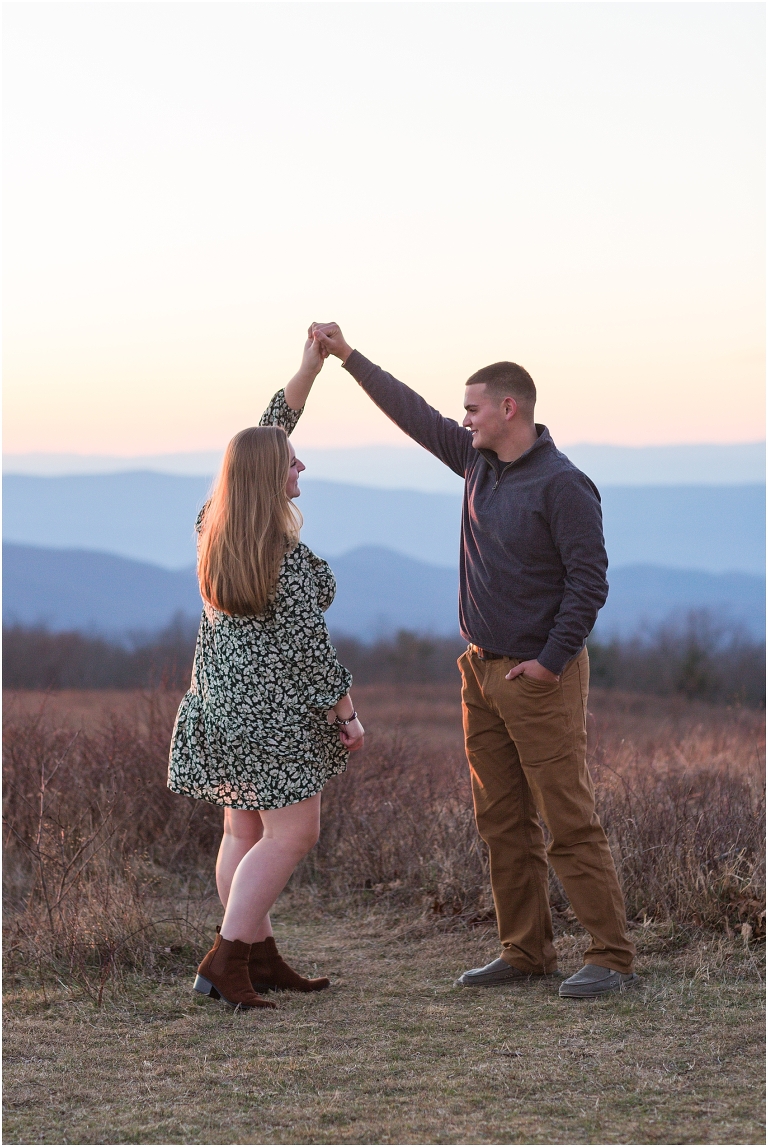 Engagement session at Big Meadows in Virginia. Beautiful colors and views surrounded us for this special occasion.