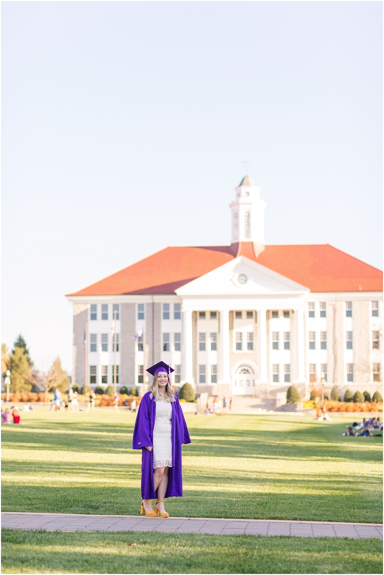 James Madison University (JMU) graduation portraits.