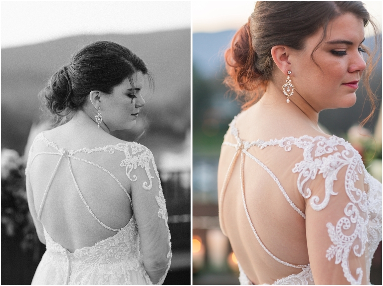 Winter wedding at The Rooftop in Crozet, Virginia. The golden sunset and surrounding views created the most beautiful wedding.