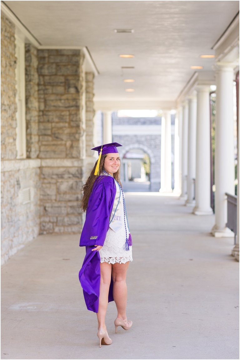 James Madison University (JMU) graduation portraits.