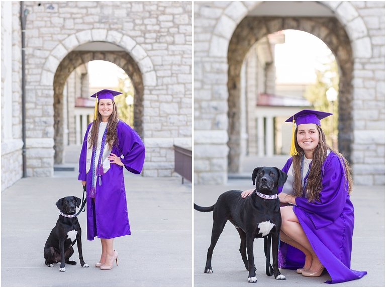 James Madison University (JMU) graduation portraits.