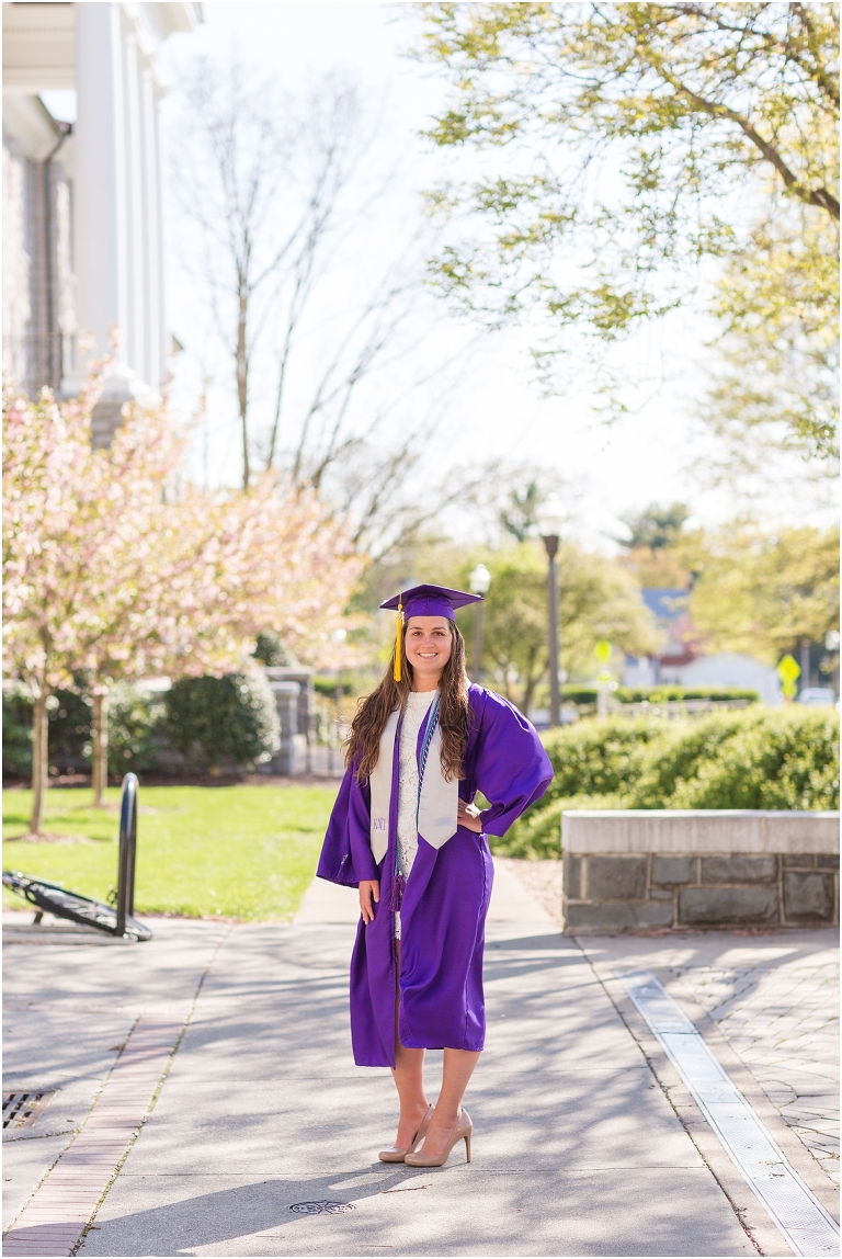 James Madison University (JMU) graduation portraits.