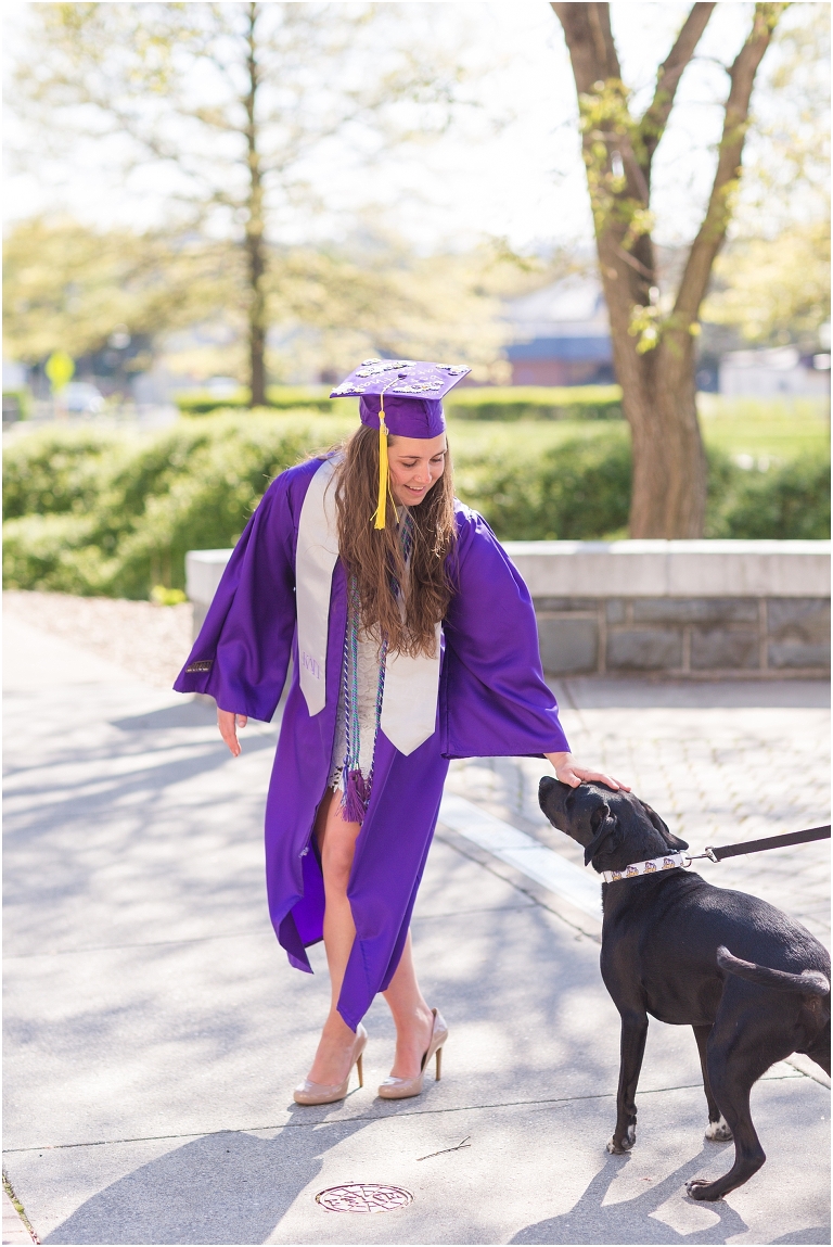 James Madison University (JMU) graduation portraits.
