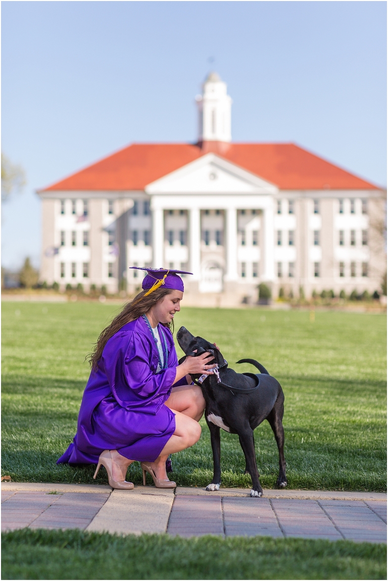 James Madison University (JMU) graduation portraits.