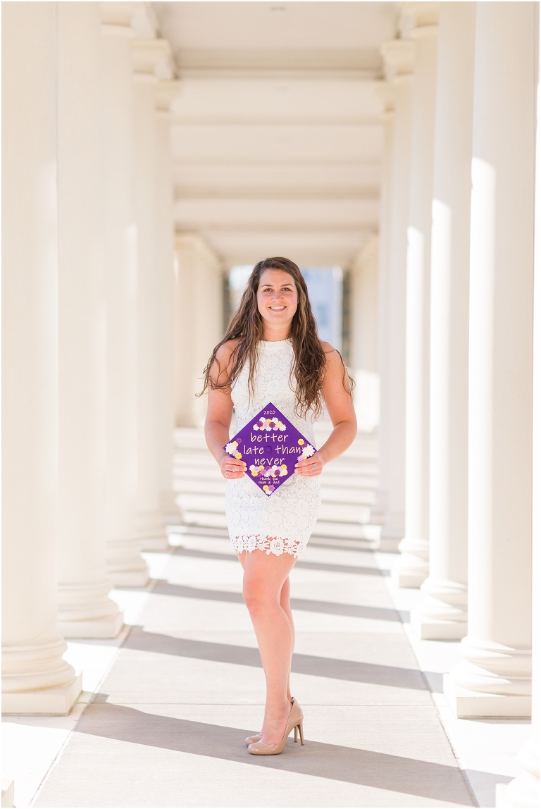 James Madison University (JMU) graduation portraits.