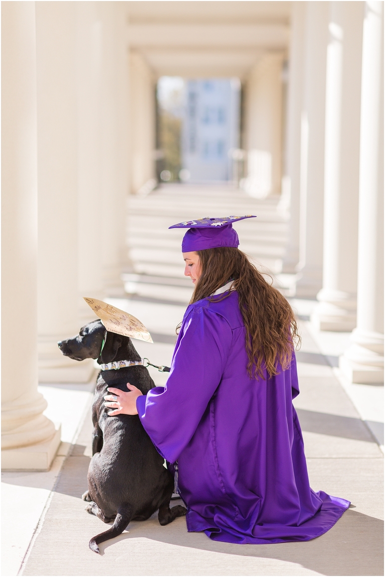 James Madison University (JMU) graduation portraits.