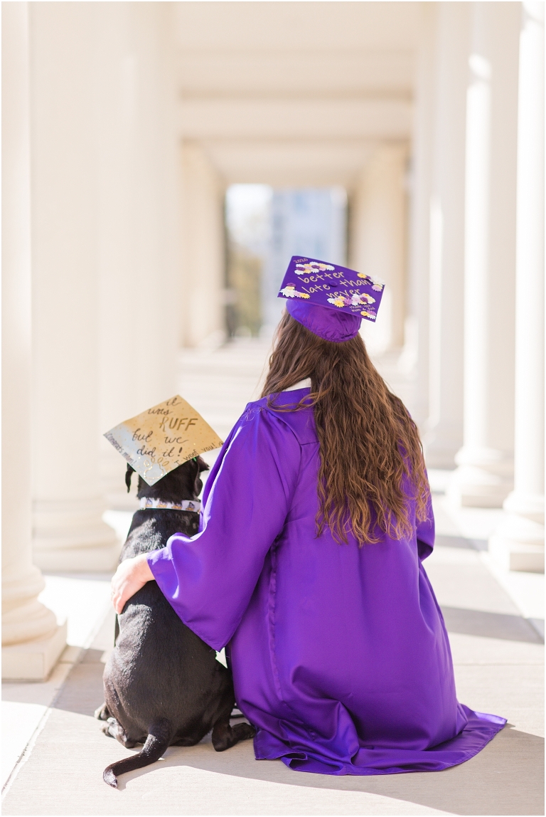 James Madison University (JMU) graduation portraits.