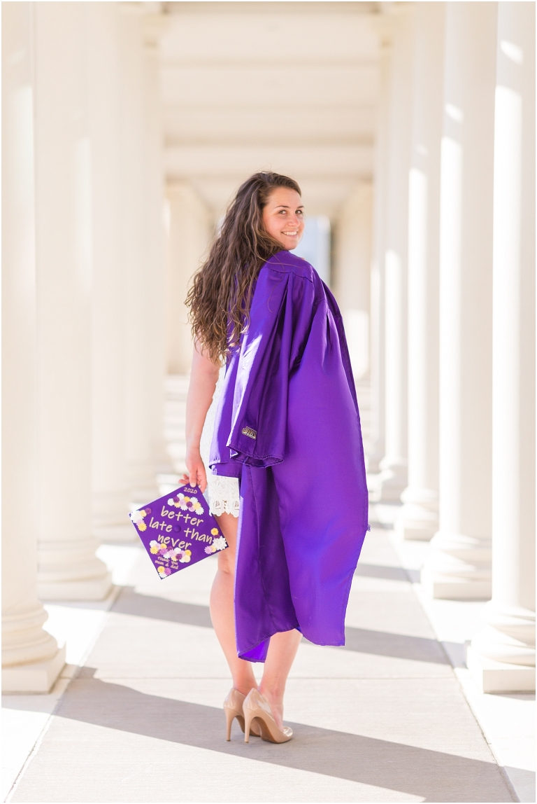 James Madison University (JMU) graduation portraits.
