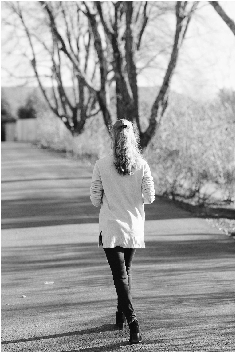 Winter high school senior session at Boar’s Head Resort.