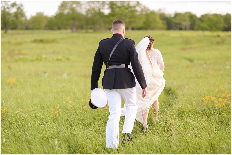 Shenandoah National Park bridal portraits up in Big Meadows on Skyline Drive