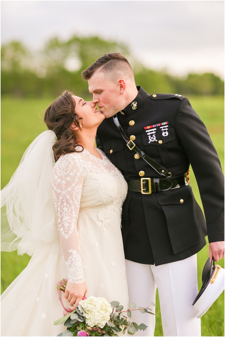 Shenandoah National Park bridal portraits up in Big Meadows on Skyline Drive
