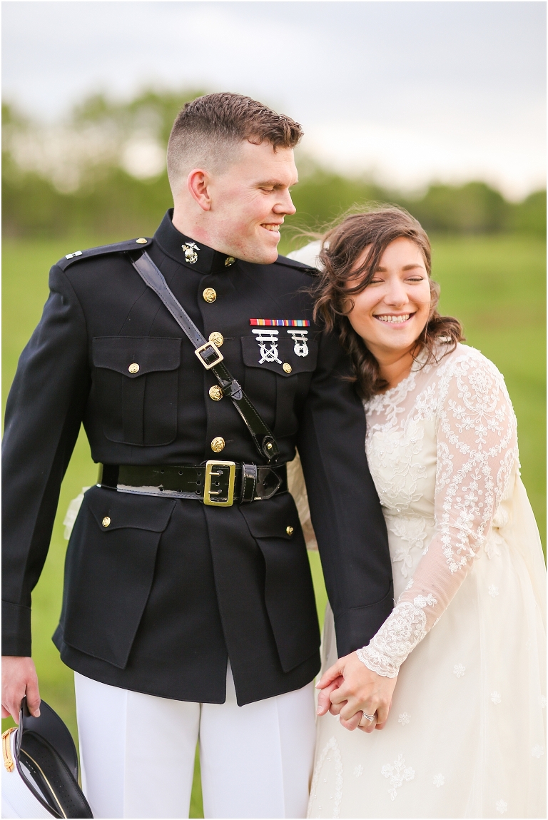 Shenandoah National Park bridal portraits up in Big Meadows on Skyline Drive