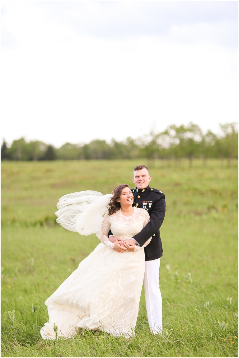 Shenandoah National Park bridal portraits up in Big Meadows on Skyline Drive