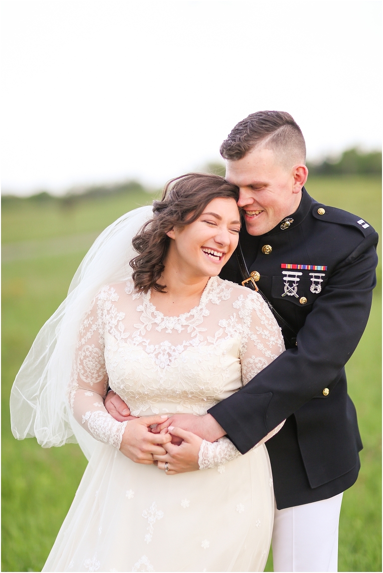 Shenandoah National Park bridal portraits up in Big Meadows on Skyline Drive