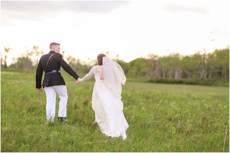 Shenandoah National Park bridal portraits up in Big Meadows on Skyline Drive
